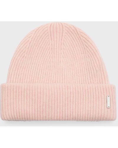 Gorski Wool Rib-knit Beanie - Pink
