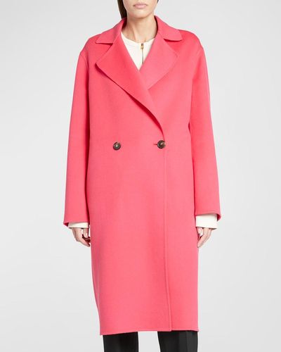 Stella McCartney Iconic Double-breasted Wool Peacoat - Pink
