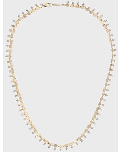 Lana Jewelry Larger Nude Solo Marquise-cut Diamond Necklace - White
