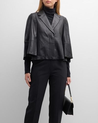 Kobi Halperin Pippa Single-Button Leather Jacket - Black