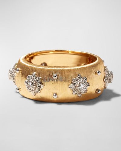 Buccellati 18k Eternelle Diamond Ring, Yellow Gold - Metallic