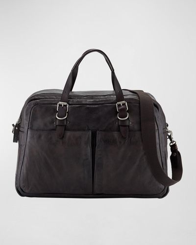 Frye Murray Leather Duffel Bag - Black