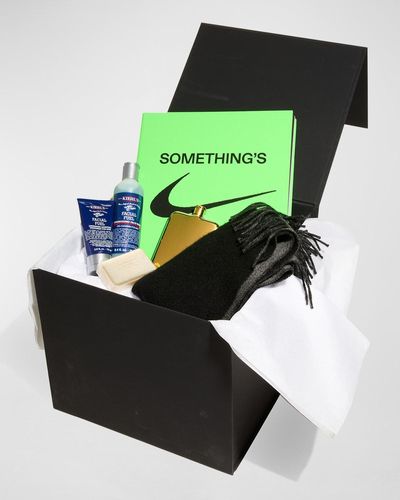 Neiman Marcus Virgil Abloh Nike Icons Book, Kiehls Facial Set, Flask And Scarf Gift Box Set - Green