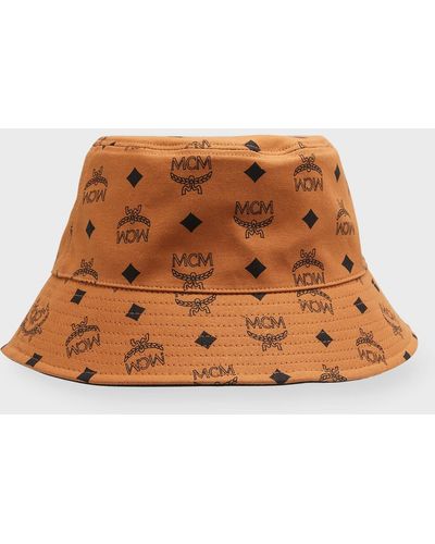 MCM Visetos Reversible Bucket Hat - Brown