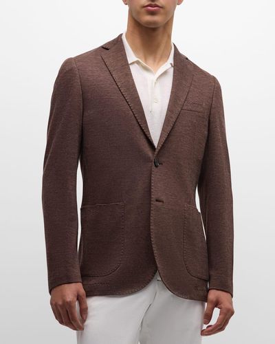 Baldassari Soft Wool Sport Coat - Brown