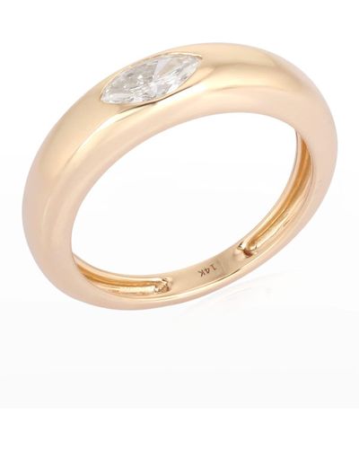 Kastel Jewelry Marquis Diamond Ring, Size 7 - White