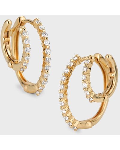 Siena Jewelry 14K Diamond Huge Cuff Large Earrings - Metallic