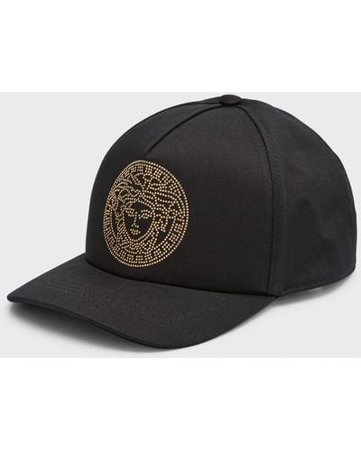 Versace Studded Medusa Baseball Cap - Black