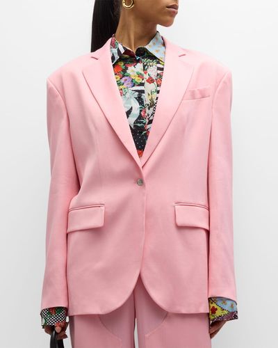 Moschino Jeans Single-Breasted Jacket - Pink