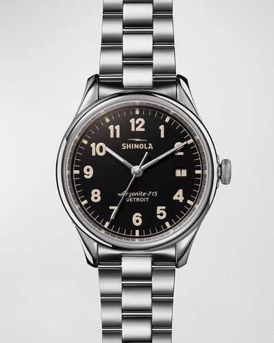 Shinola 38Mm Vinton Bracelet Watch - Metallic