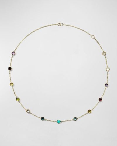 Ippolita 13-stone Station Necklace In 18k Gold - Multicolor