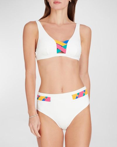 VALIMARE Martinique Bandage Bikini Bottoms - White
