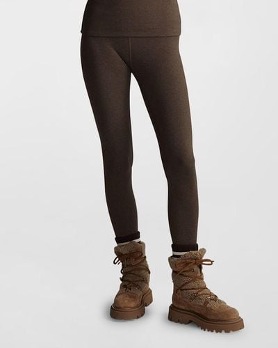 Varley - Bedford Legging - Olive colored printed activewear legging -  STELLASSTYLE