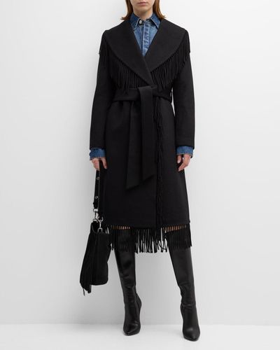 Black MILLY Coats for Women | Lyst