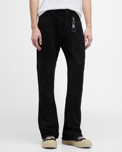 PRPS Vegan Leather Flare Pants - Black