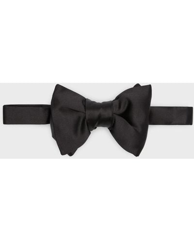 Tom Ford Pre-Tied Silk Bow Tie - Black