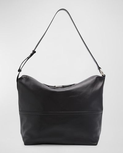 Dries Van Noten Leather Tote Bag - Black