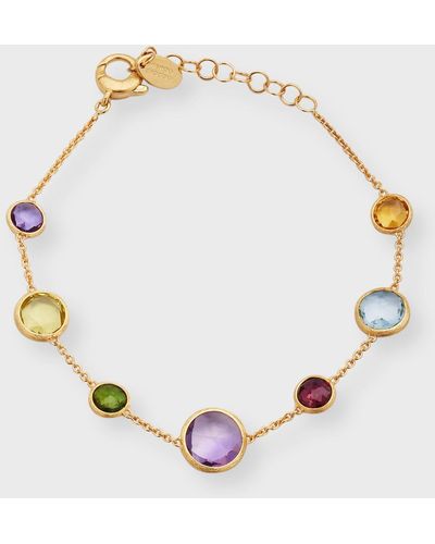 Marco Bicego Jaipur Color Single Strand Bracelet With Mixed Stones - Metallic
