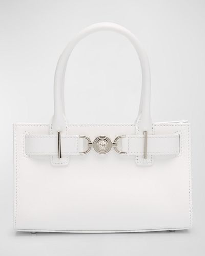 Versace Medusa 95 Small Leather Tote Bag - White