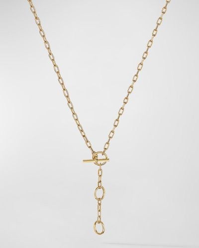 David Yurman Madison 3-ring Chain Necklace In 18k Gold, 3.9mm, 18-20"l - Metallic
