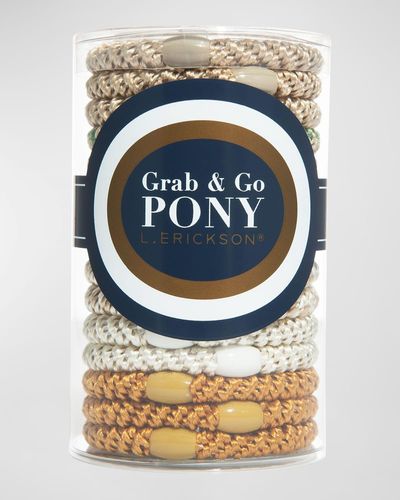L. Erickson Grab & Go Pony Tube - Gray