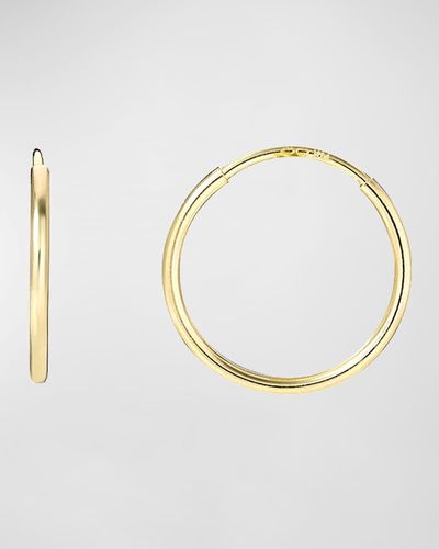 Zoe Lev 14k Gold Mini Thread Hoop Earrings - White