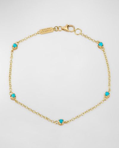 Jennifer Meyer 5 Illusion-set Turquoise Bracelet - Natural