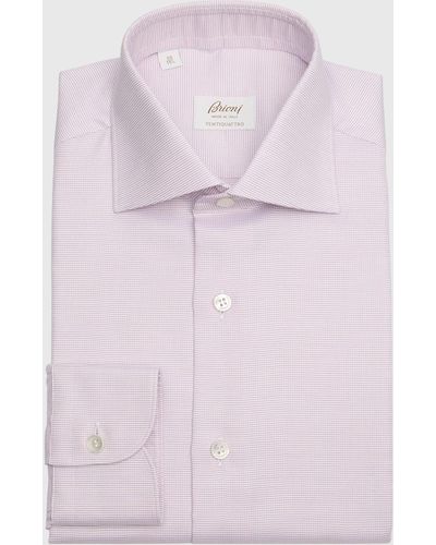 Brioni Ventiquattro Cotton Dress Shirt - Pink
