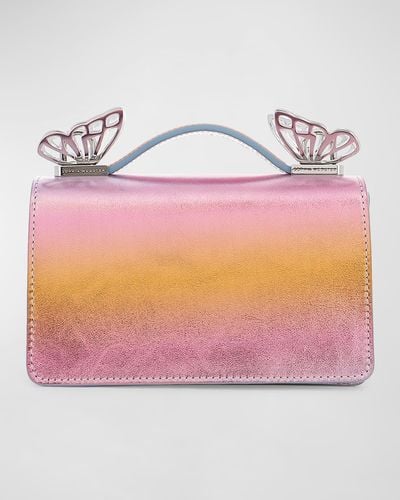 Sophia Webster Mariposa Mini Ombre Metallic Shoulder Bag - Pink