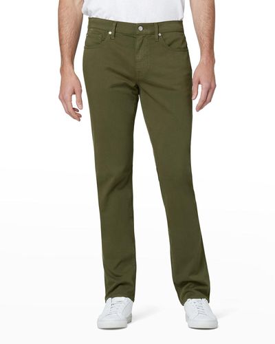 Joe's Jeans Brixton Slim-Straight Sateen Twill Pants - Green