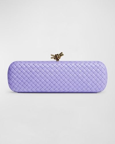 Bottega Veneta Stretch Box Knot Bag - Purple