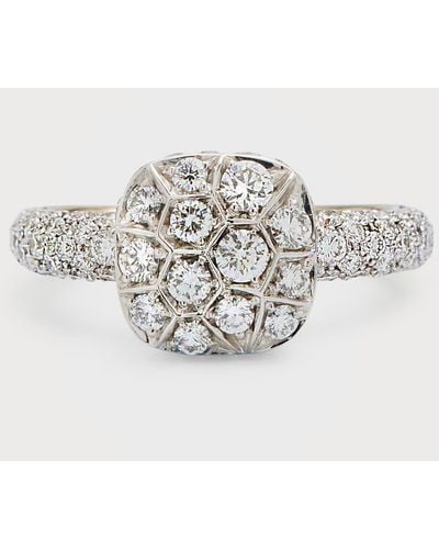 Pomellato Grande Nudo 18k White & Rose Gold Engagement Ring With Diamonds, Eu 53 / Us 6.25 - Metallic