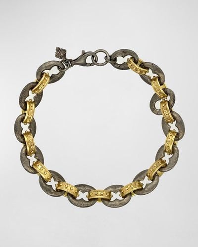 Armenta 18K Romero Alternating-Link Bracelet - Metallic