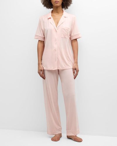 Eberjey Gisele Short-Sleeve Pajama Set - Multicolor