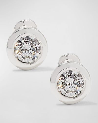 Roberto Coin 18k Diamond Stud Earrings - Metallic