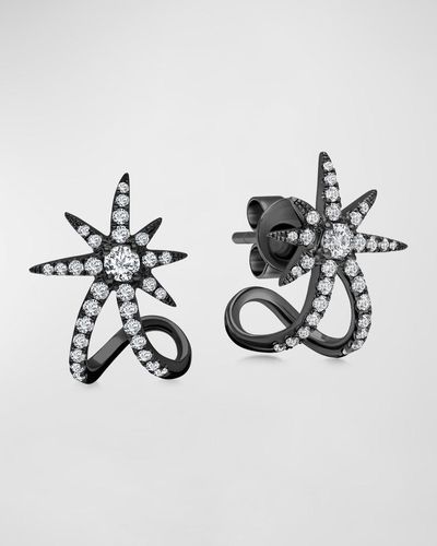 Graziela Gems Starburst Cuff Earrings - Metallic