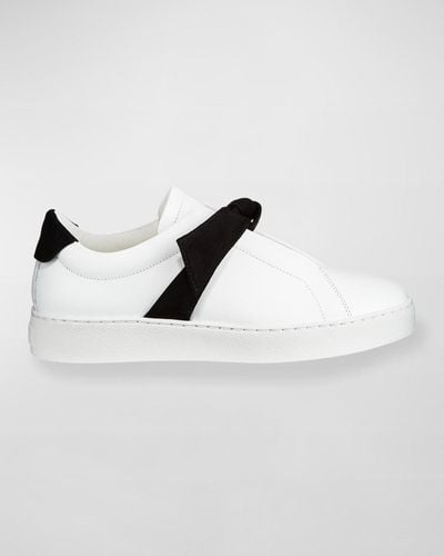 Alexandre Birman Clarita Two-tone Sneakers, White/black