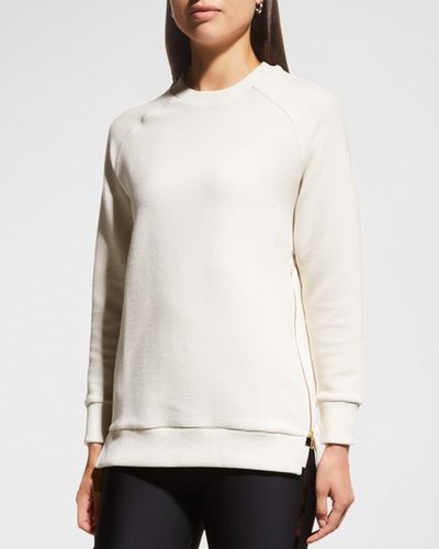 Varley Manning Raglan Pullover Sweatshirt - White