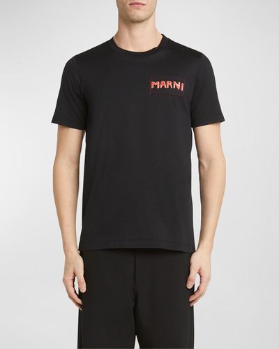 Marni Logo Crew T-Shirt - Black