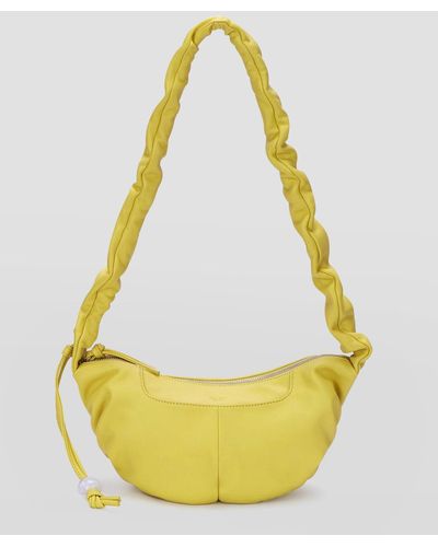 orYANY Kech Ruched Zip Crossbody Bag - Yellow