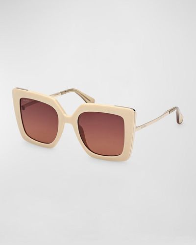Max Mara Design Metal & Acetate Cat-Eye Sunglasses - Pink