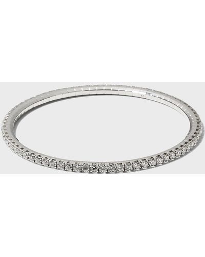 EXTENSIBLE Stretch Diamond Tennis Bracelet, 3.35Tcw - White