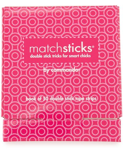 Commando Matchsticks® Double-stick Tape Strips - Pink