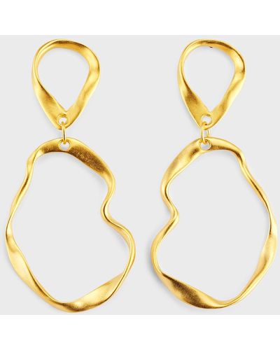 Sequin Frankie Hoop Earrings - Metallic