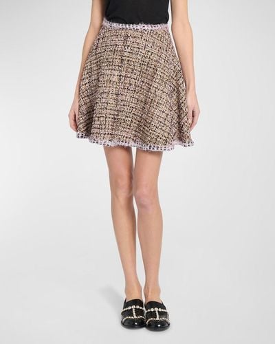 Giambattista Valli Tweed Mini Circle Skirt - Multicolor