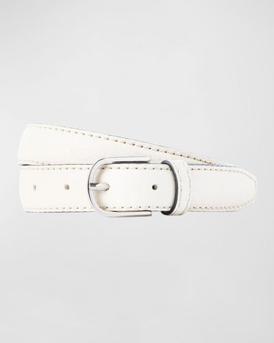 Totême Slim Trouser Leather Belt - Natural