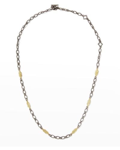 Armenta Old World Two-Tone Scroll Necklace - Metallic