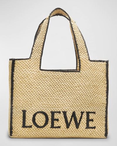 Loewe X Paula'S Ibiza Font Large Tote Bag - Natural