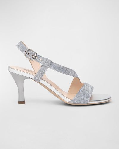 Nero Giardini Sparkle Slingback Sandals - White