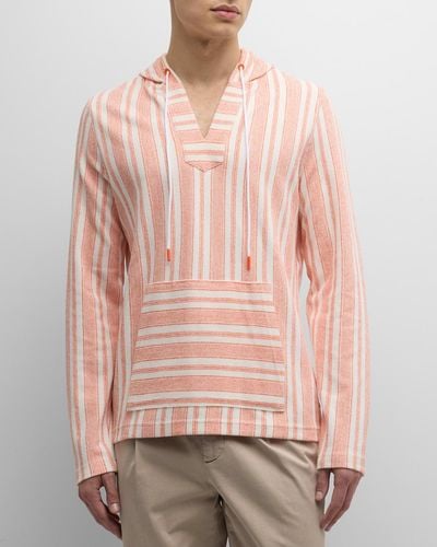 Swims Reville Multi-Stripe Pullover Hoodie - Pink